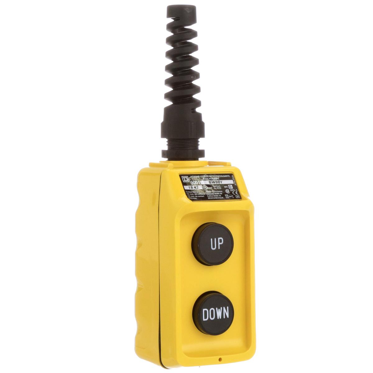 9001BW98Y – Square D 5A 600VAC Pendant Station Push Button Control