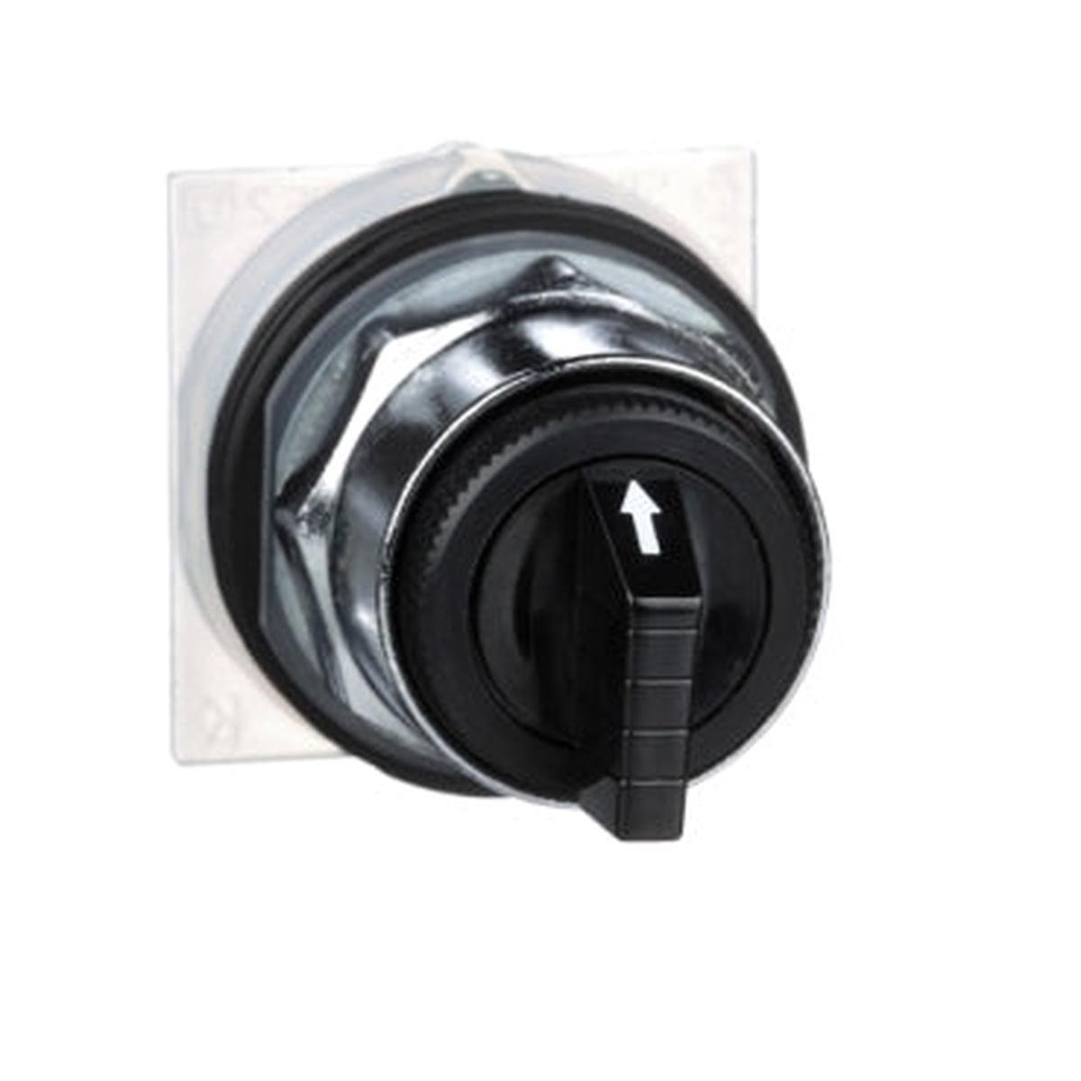 9001KS42B – Square D 30mm 3-Position Selector Switch Operator, Black Knob, Maintained, NEMA 4