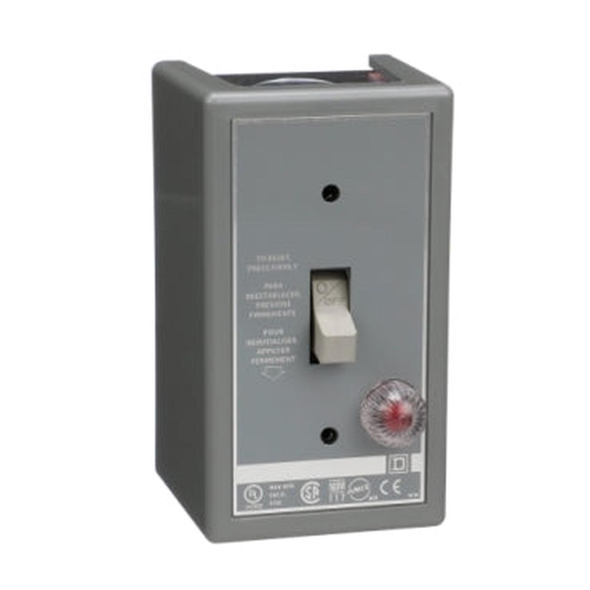 2510FG2P – Square D 16A 2-Pole Fractional Horsepower Manual Starter, Toggle Operated, NEMA 1, 1 HP at 277 VAC