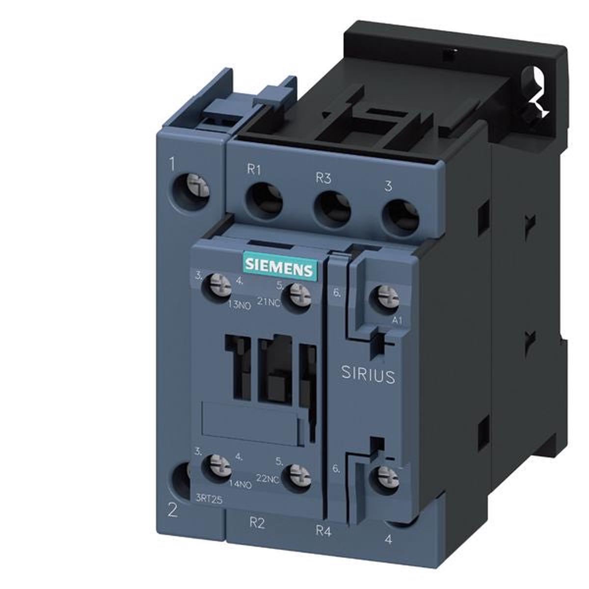 3RT2526-1AF00 – Siemens Power Contactor AC-3 25A 11kW 4-Pole 110V
