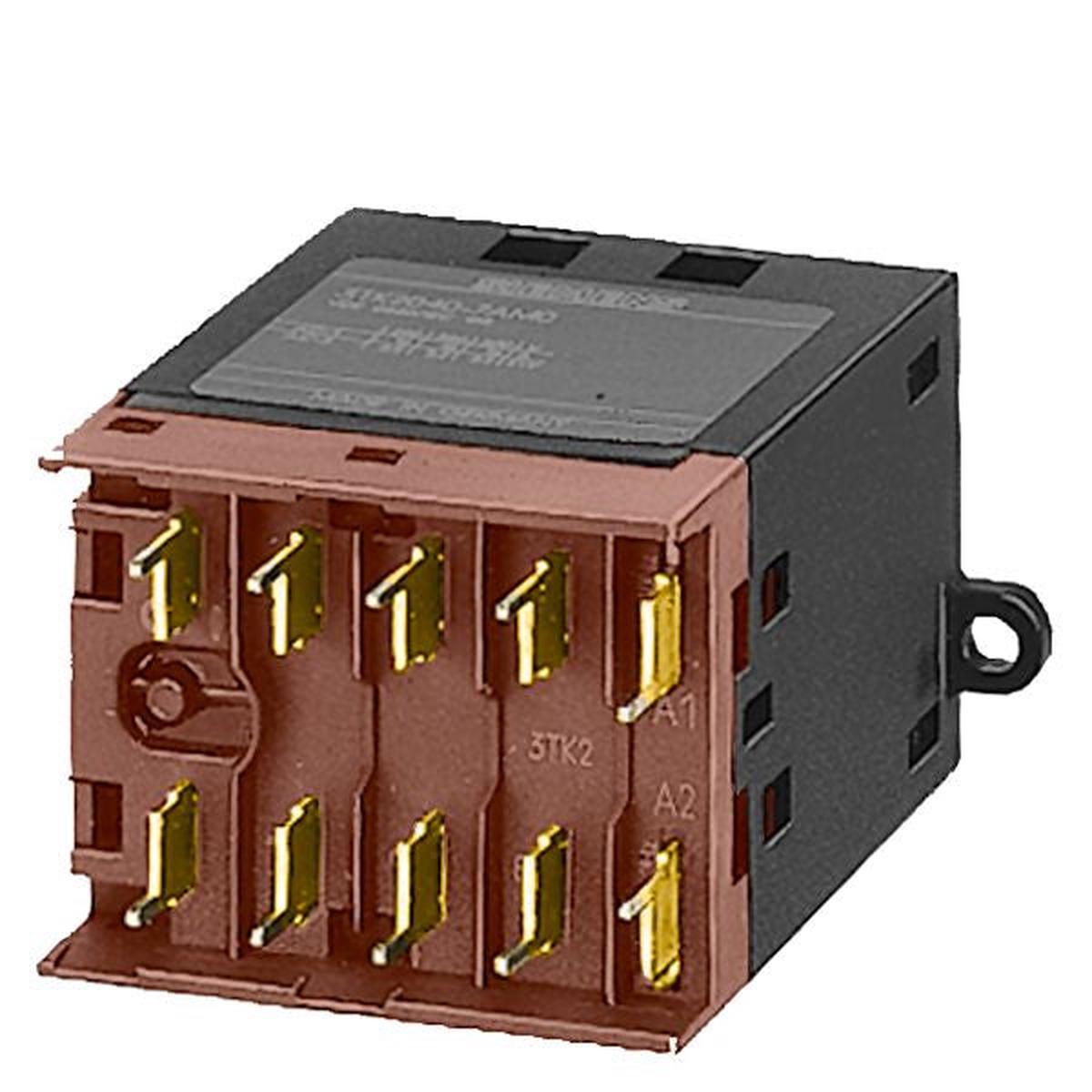 3TF2001-6BB4 – Siemens 9A 3-Pole 600V Motor Control Contactor Size 00 24V DC Solder Pin