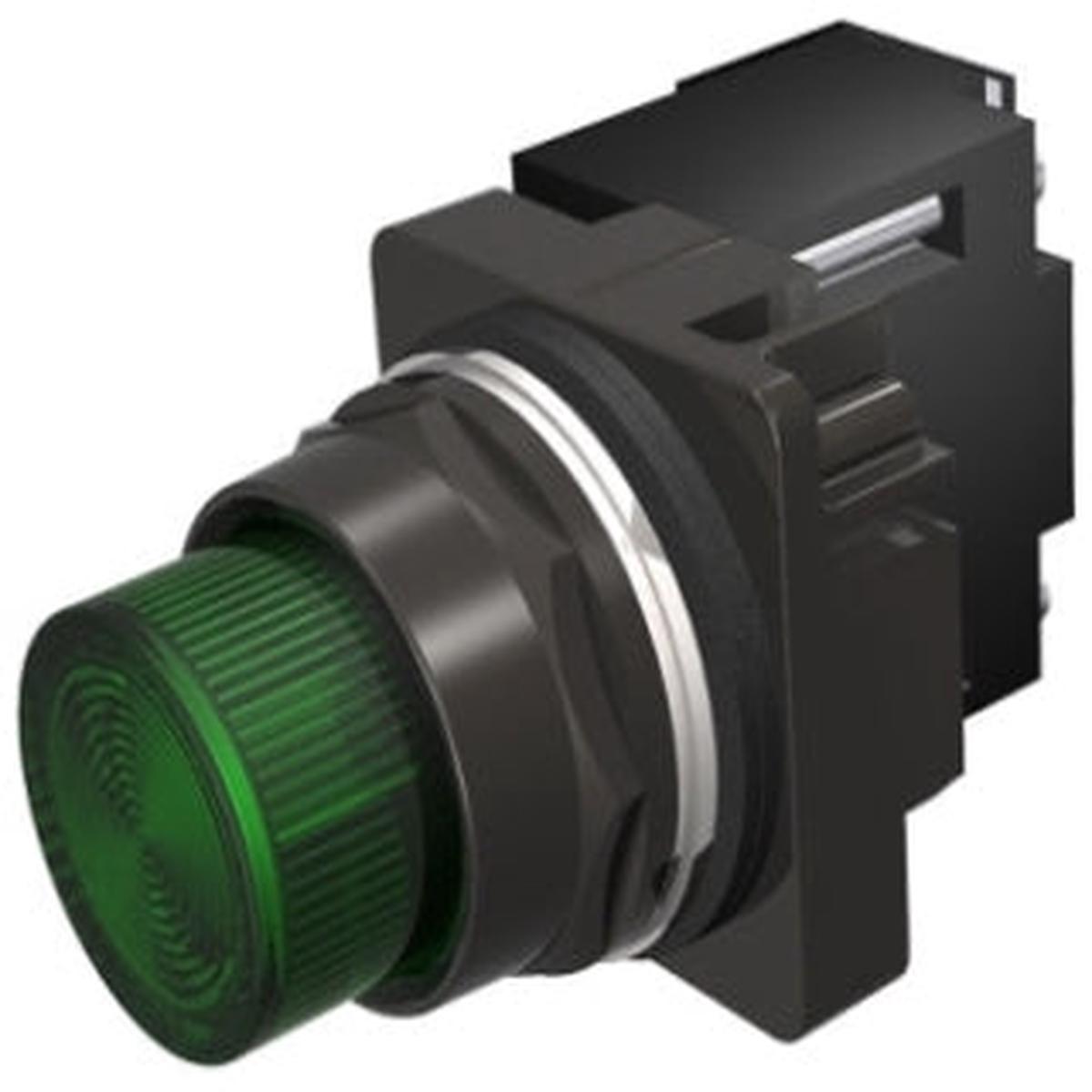 52PL4E3XB – Siemens 120V AC/DC LED Pilot Light, 30mm, Chrome, NEMA 1/3/3R/4/4X/12/13, Watertight/Oiltight