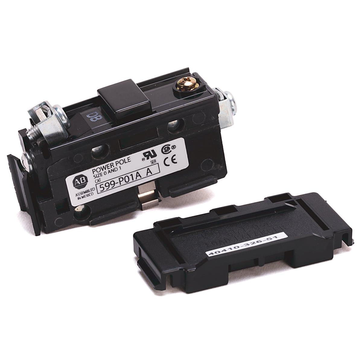 599-P01A – Allen-Bradley 27A 600V Power Pole Adder, 1 Normally Open, Fits Size 0 and 1 500 Line Motor Control Accessory