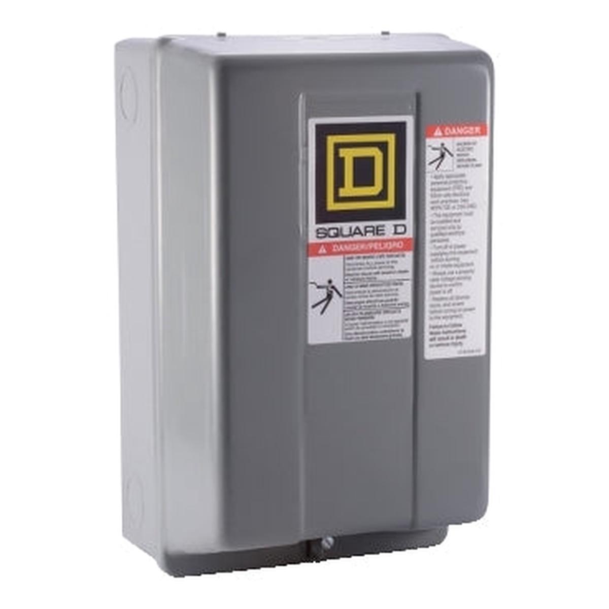 8502SAG12V02S – Square D 9A 120VAC 3-Pole NEMA 1 Full Voltage Non-Reversing Magnetic Contactor