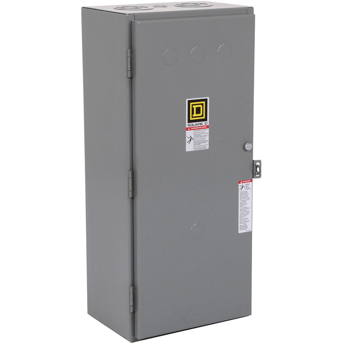 8903SQG2V03 – Square D 3 Pole 100A 240VAC Type S Lighting Contactor, Electrically Held, NEMA 1 Enclosure, UL/CSA