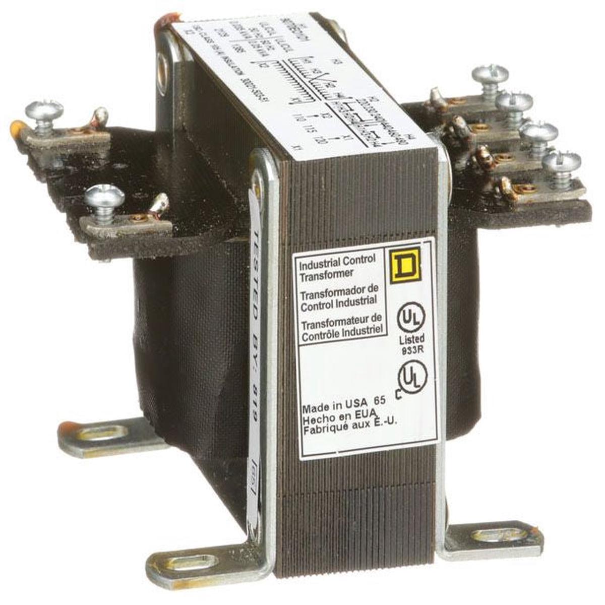 9070EO1D1 – Square D Industrial Control Transformer Single Phase 50VA 240x480V Primary 120V Secondary