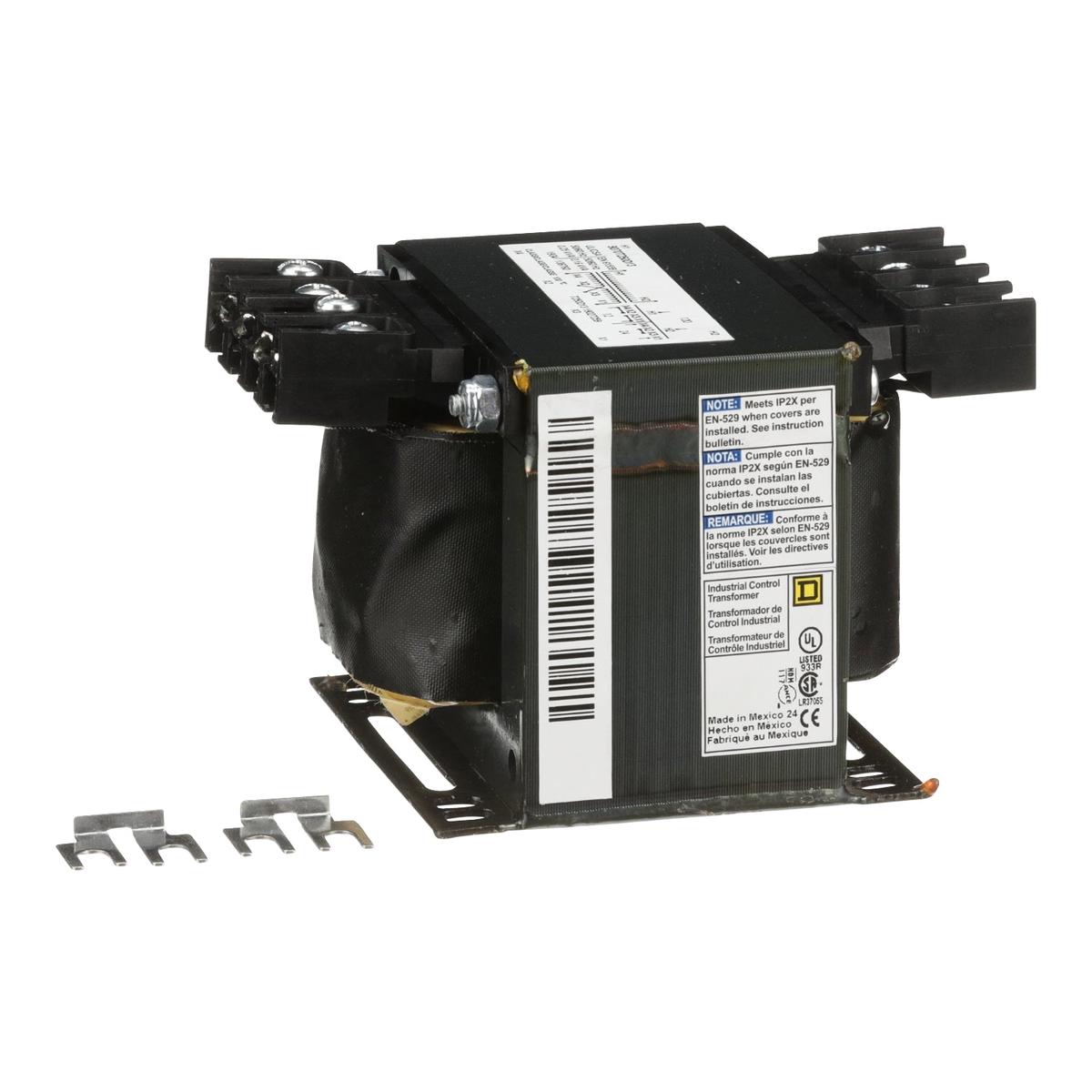 9070T250D13 – Square D 250VA 120V to 12/24V Control Transformer Type T 1-Phase Open Frame