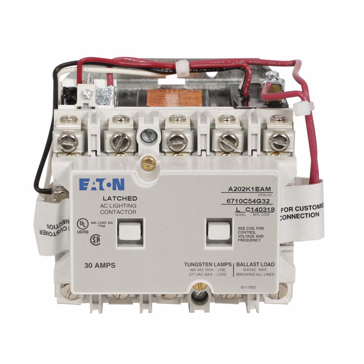 A202K1EAM – Eaton Freedom Series Definite Purpose Contactor, 3-Pole, 600 V AC, NEMA Size 1, 120 V Coil