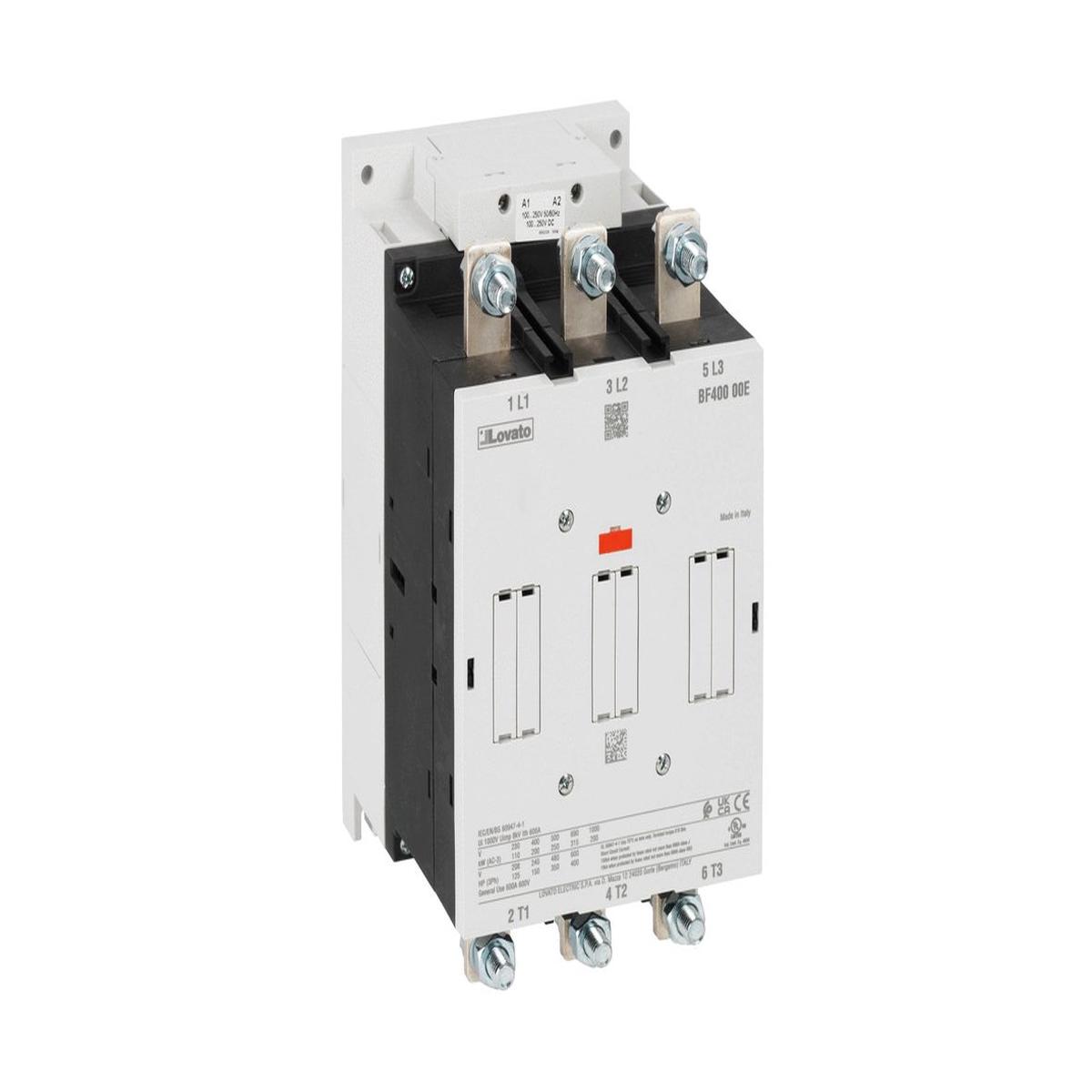 Lovato BF Series: 3 Pole Contactor, IEC – BF33000E400