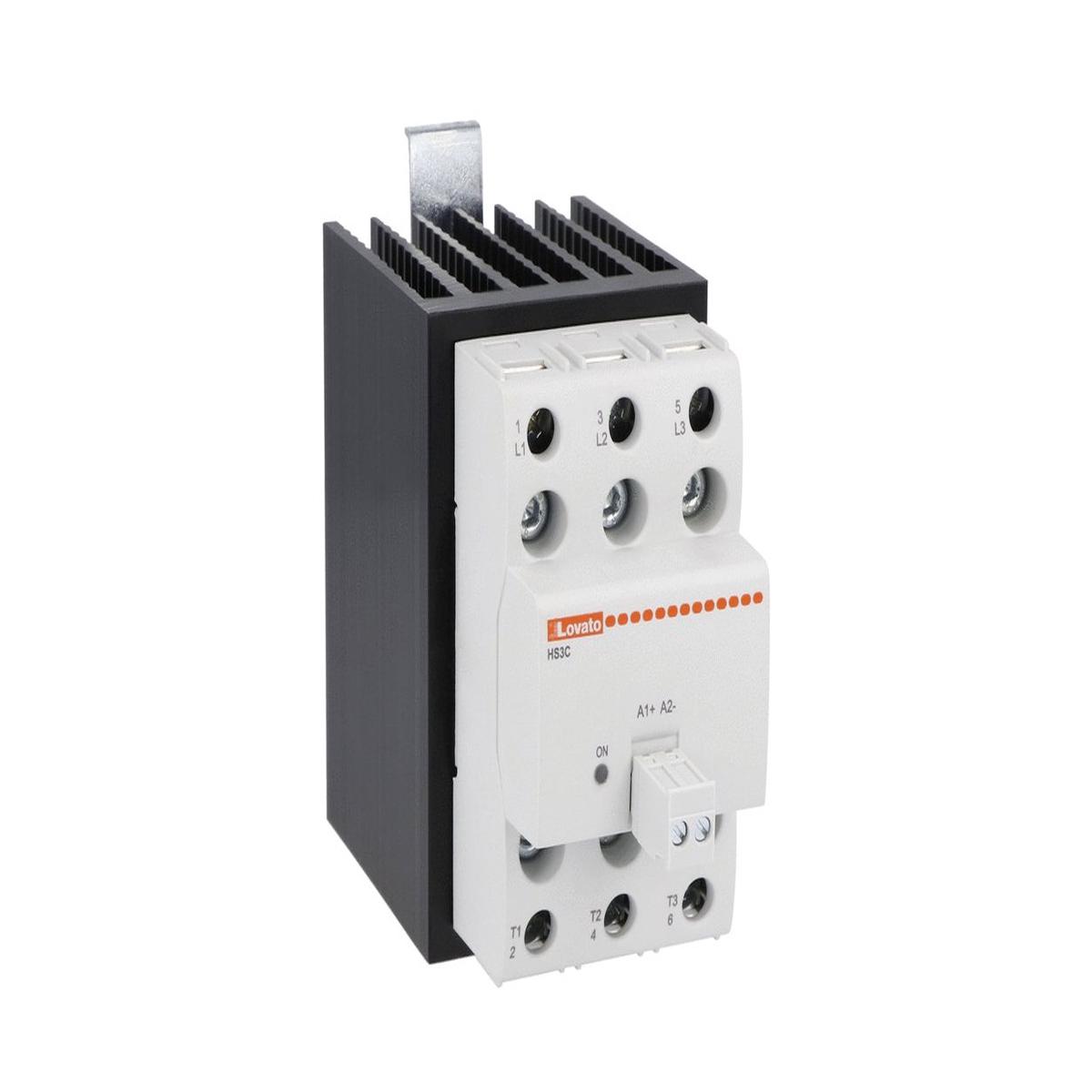 Lovato Electric Solid state relay with heatsink, three-phase – HS3C6HV025A230