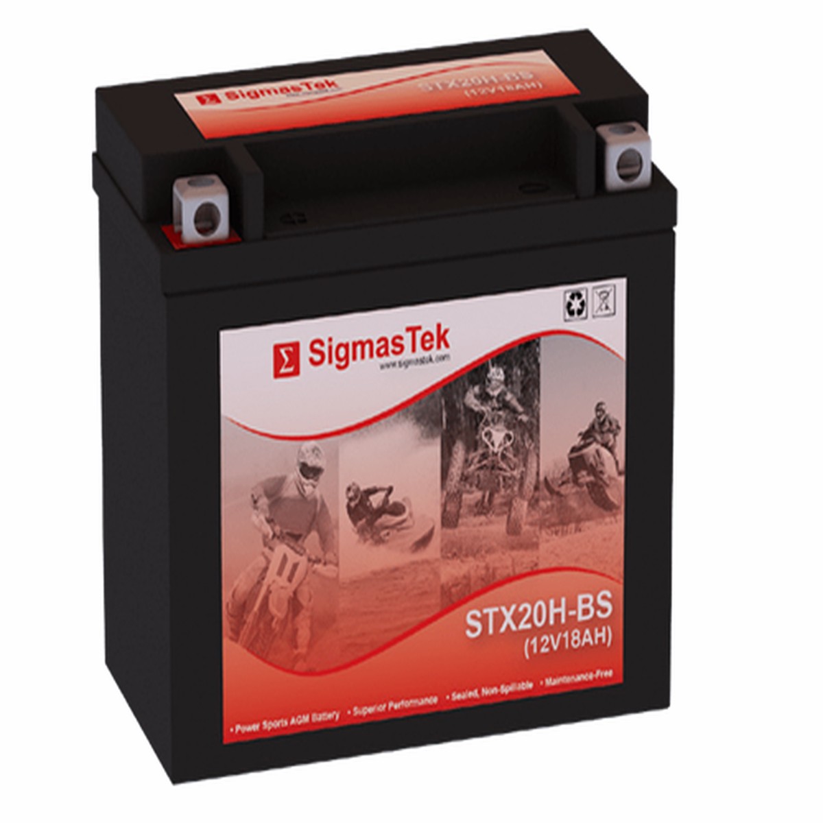 Power Max GTX20H-BS Compatible Replacement Battery