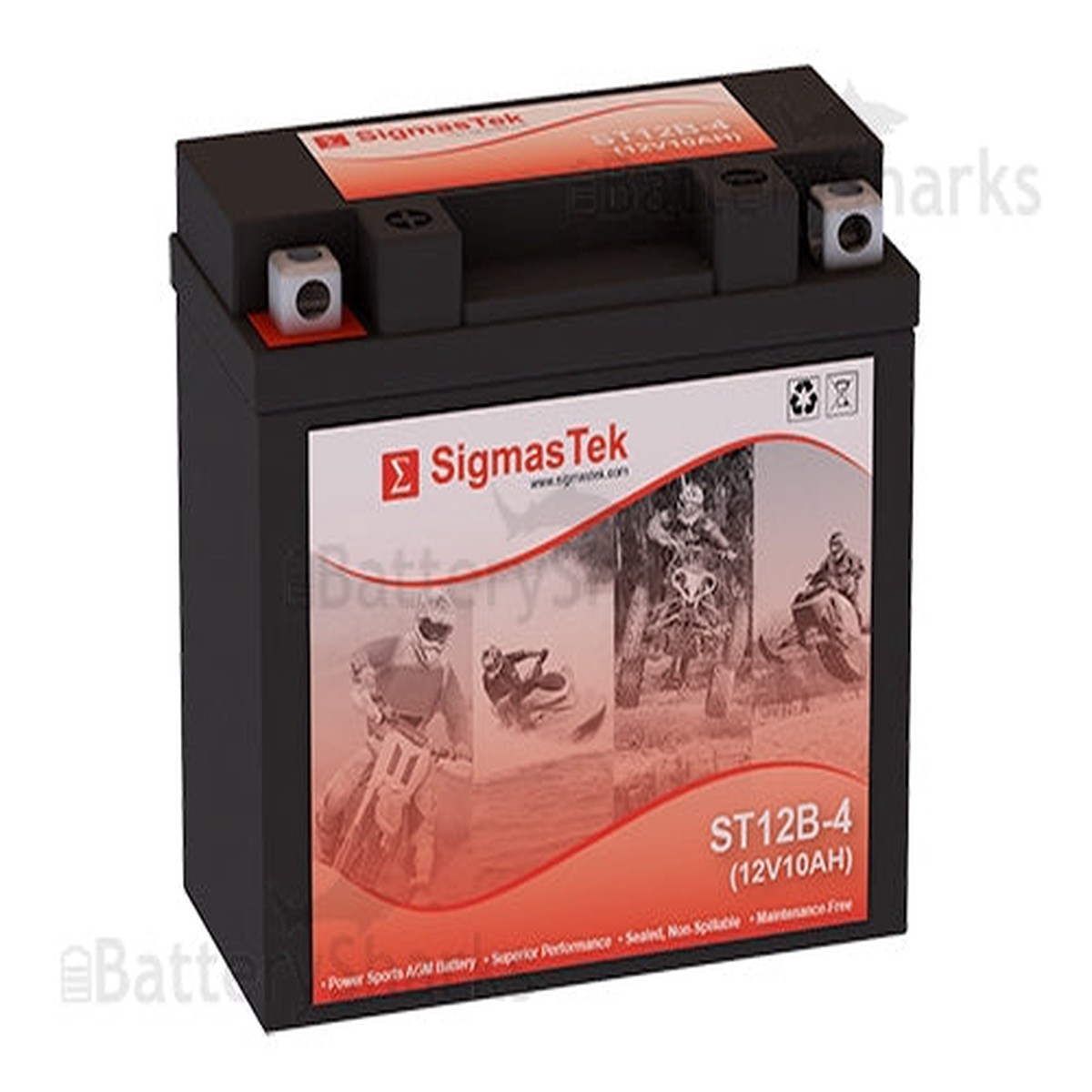 Chrome Battery 12B-BS High Performance Replacement