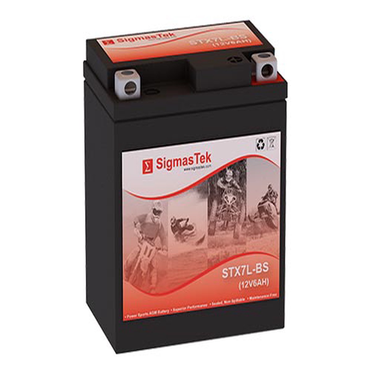 Power Max GTX7L-BS Compatible Replacement Battery