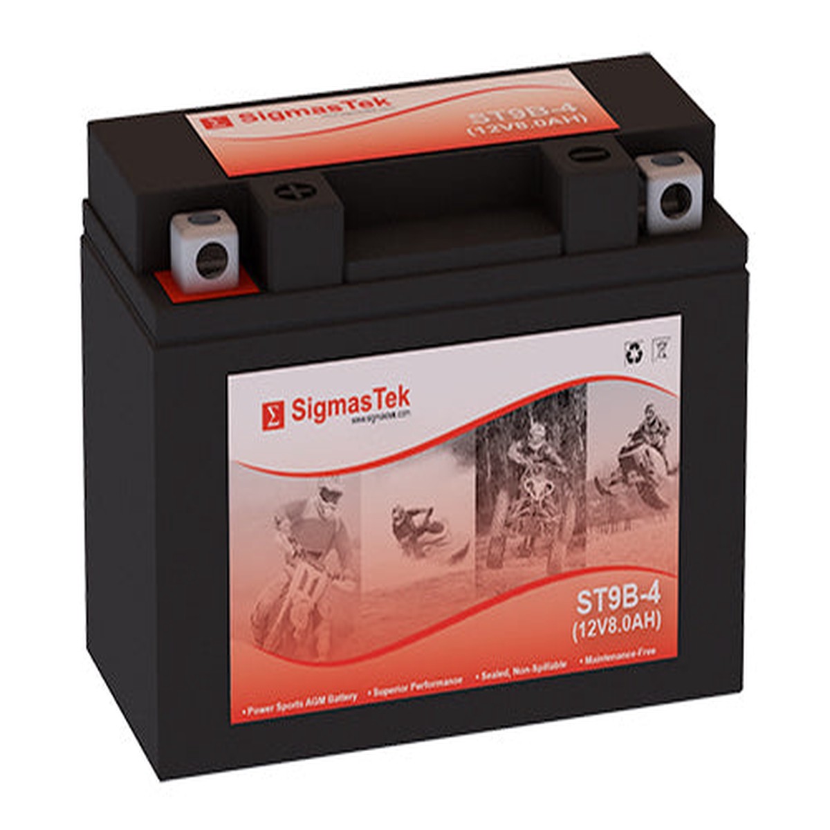 Scorpion YT9B-4 High Performance Replacement Battery
