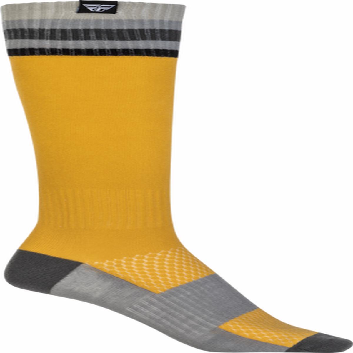 FLY MX Thin Yellow Youth Socks
