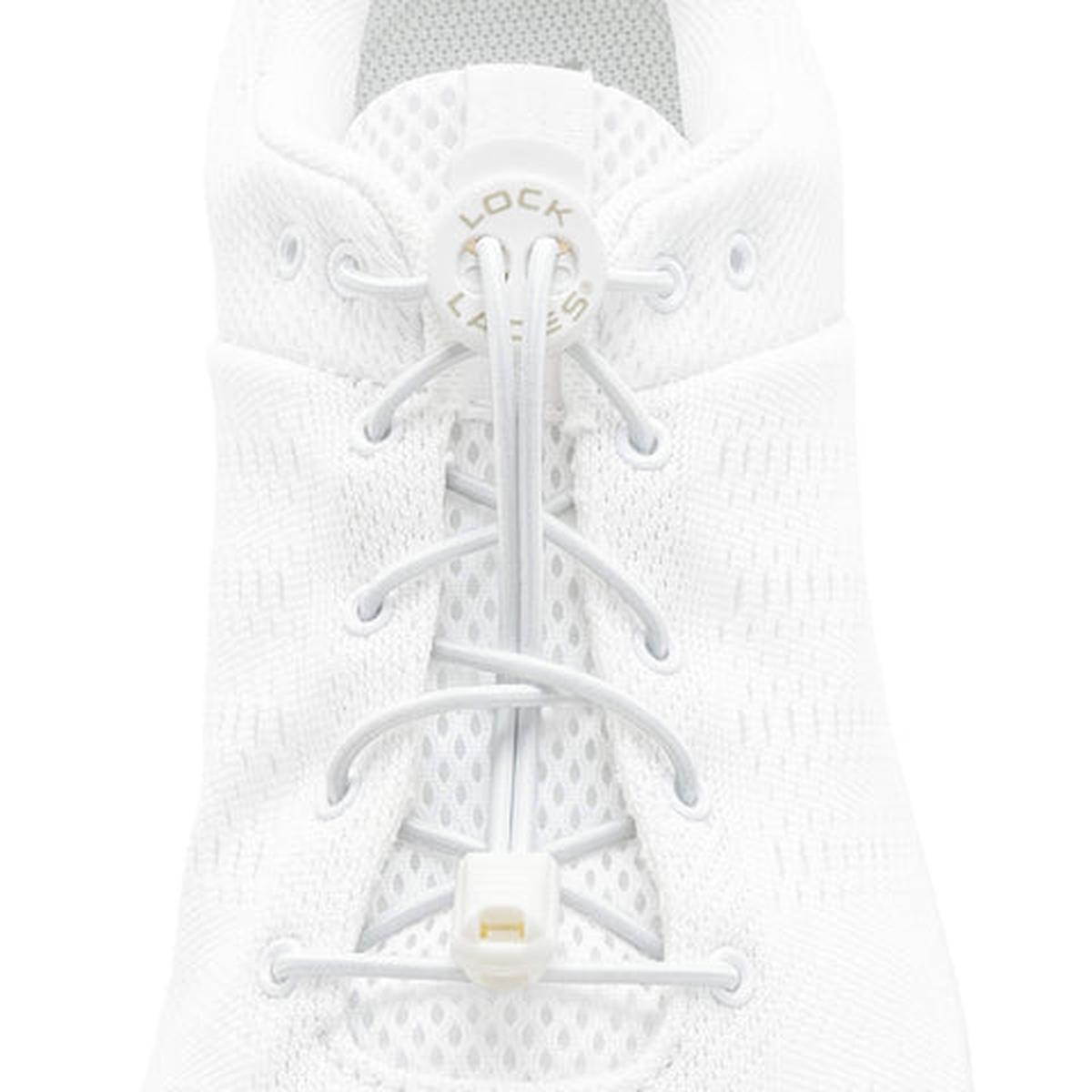 Lock Laces Solid No-Tie Shoelaces – Solid White