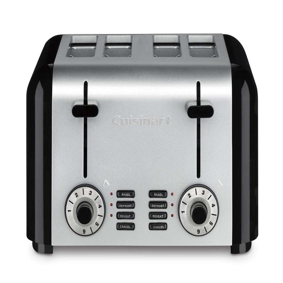 4-slice Brushed Stainless Hybrid Toaster