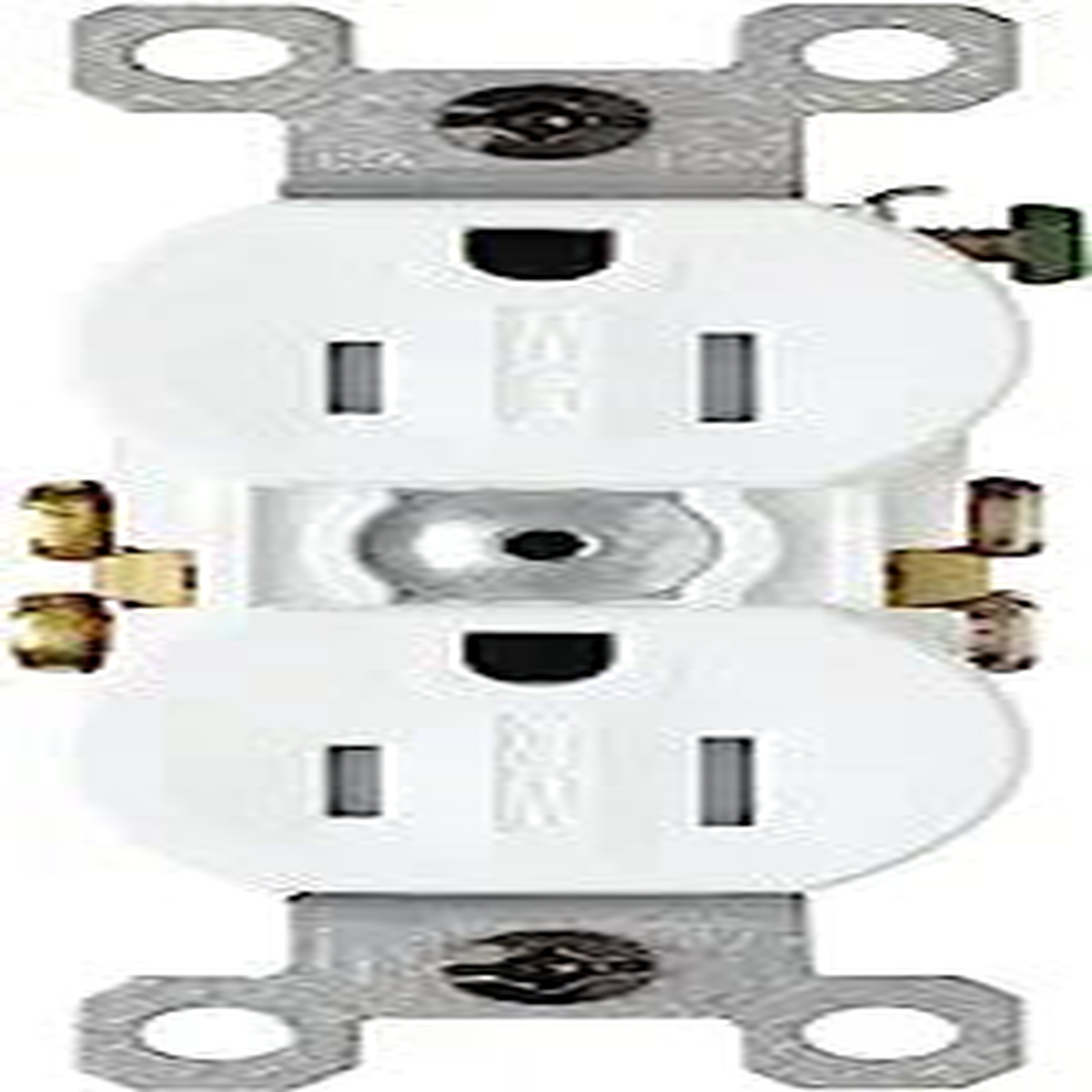 15A Weather Resistant Duplex Receptacle, White