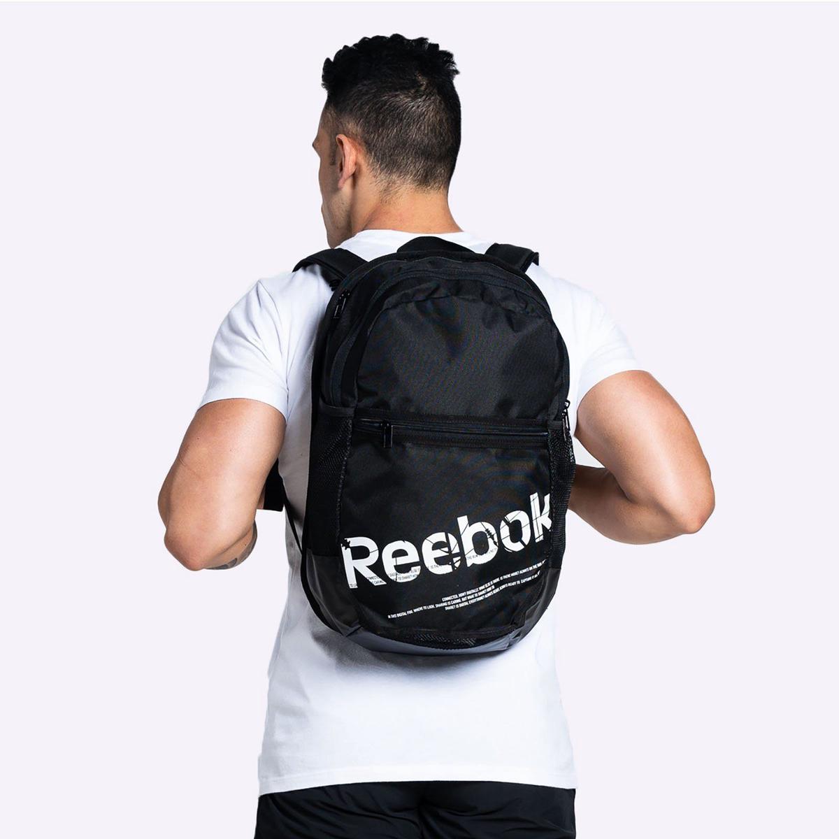 Reebok – Workout Ready Active Graphic Backpack – Black