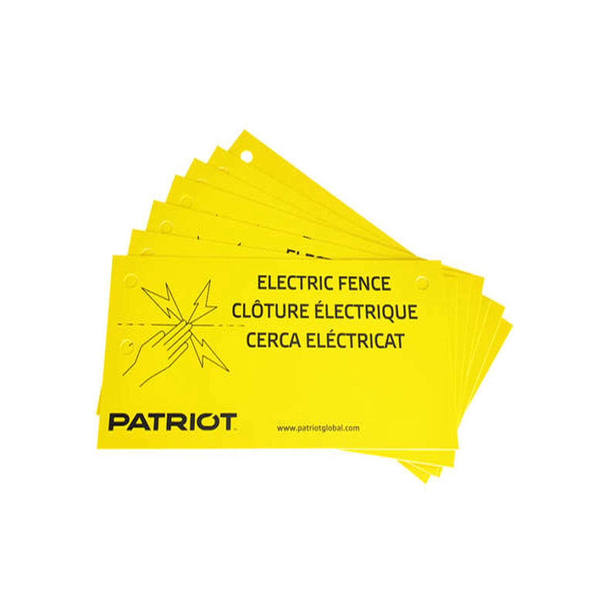 Electric Fence Warning Sign