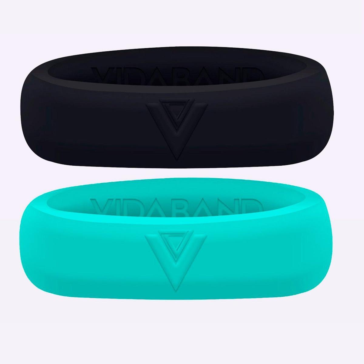Vidaband – Hers & Hers – Black/Aqua Pair
