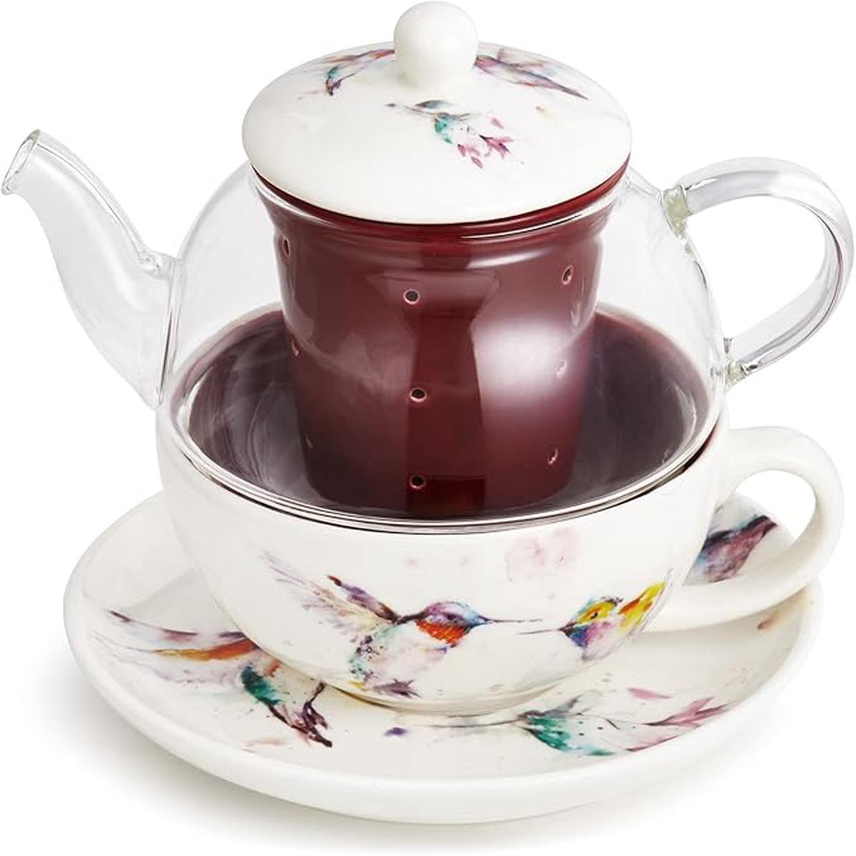 Hummingbird Tea Pot Set