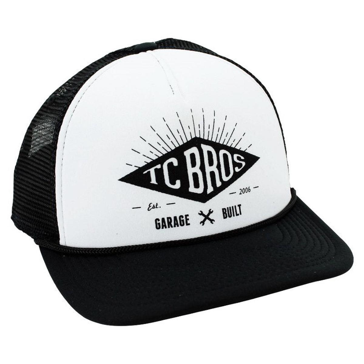 TC Bros Diamond Trucker Hat – WhiteBlack