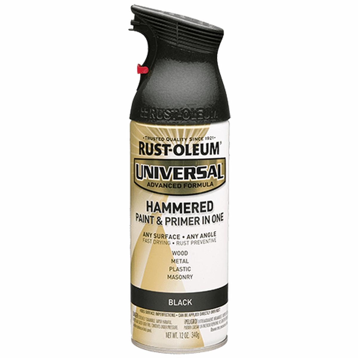 12 OZ Universal Hammered Spray Paint – Black