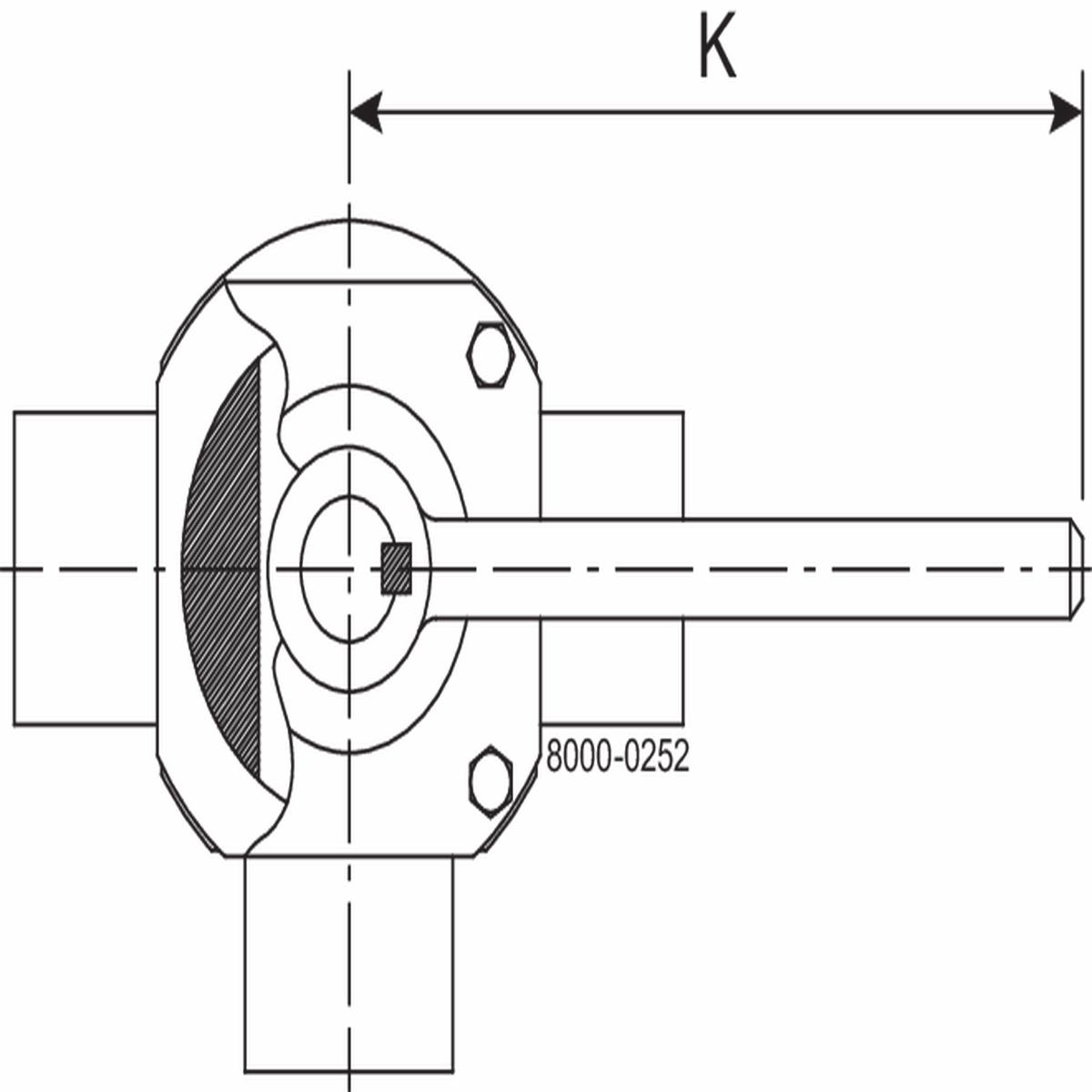 HANDLE CPL. 3-4 PORTS 101.6