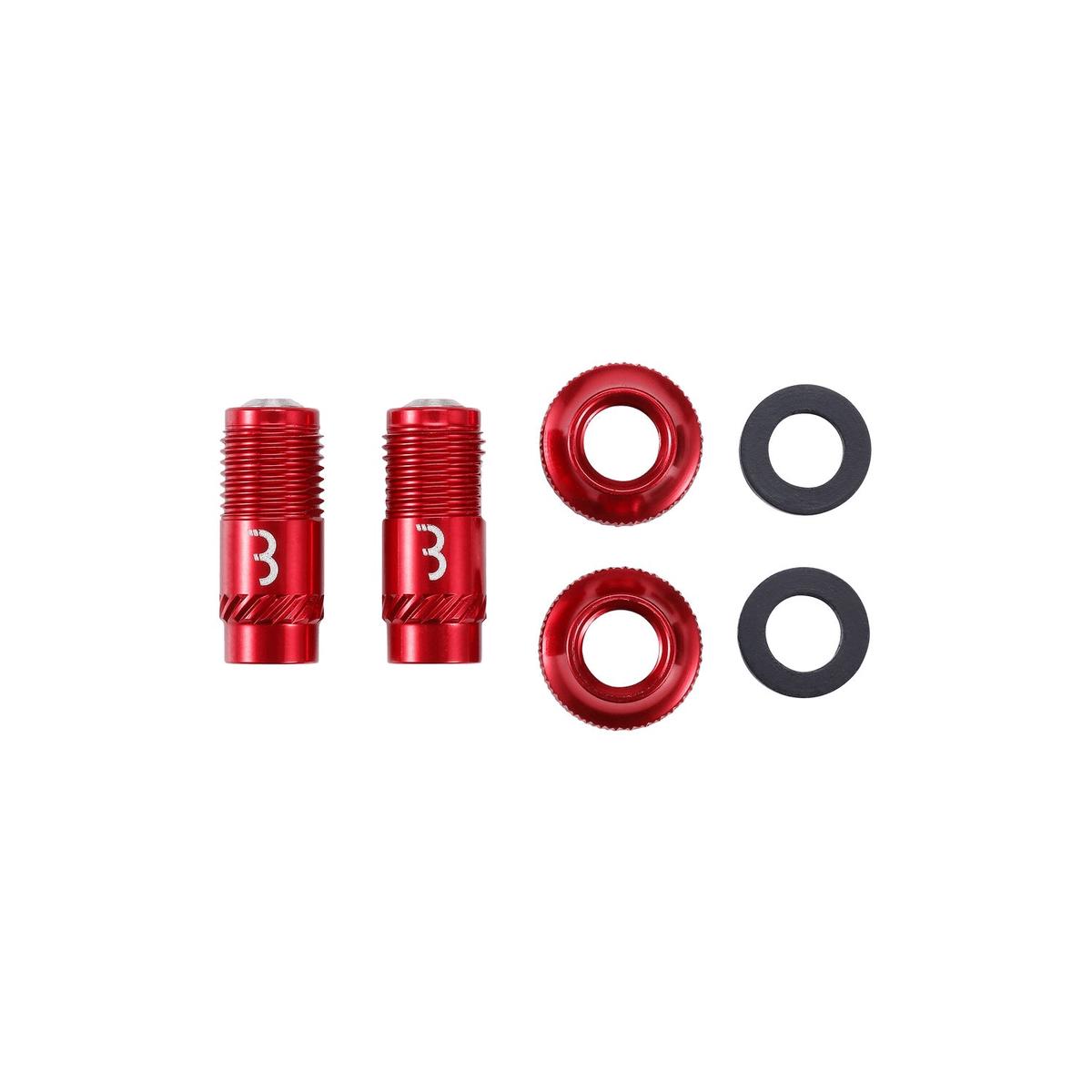 BBB CoreCap Valve Upgrade Cap Set – Red