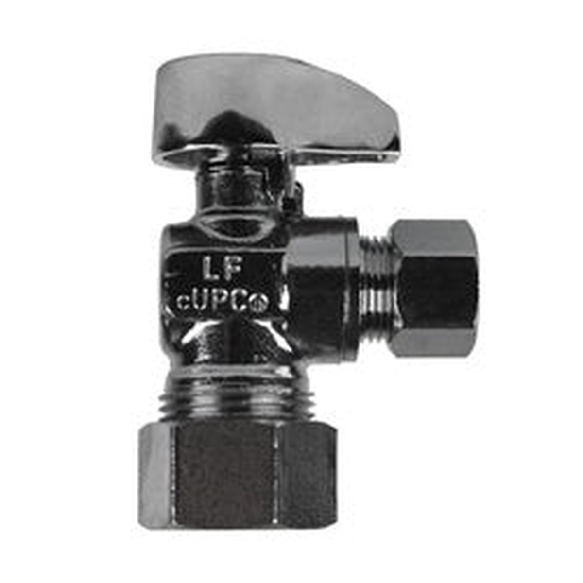 5/8 Outer Diameter x 1/2 Outer Diameter Angle Lead Free Mini 1/4 Turn
